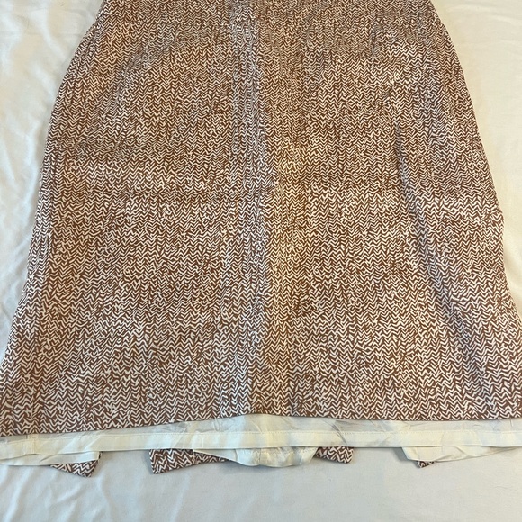Banana Republic Dresses & Skirts - Banana Republic Brown & Cream Printed Skirt Womens Size 10 A-Line Lined